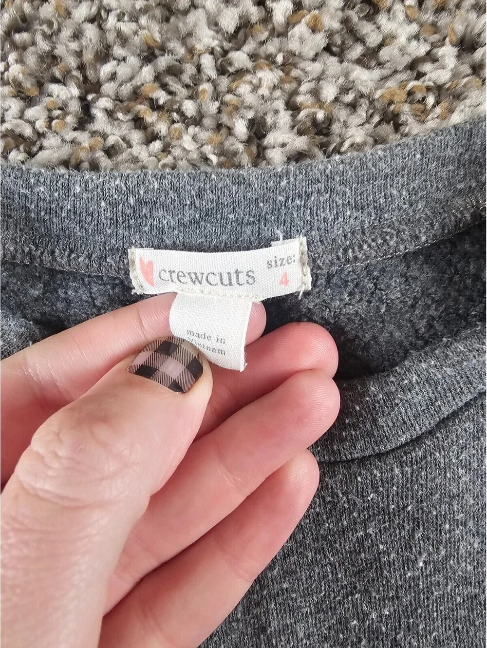 Crewcuts J Crew Girls Sz 4 Dress Faux Fur Pockets Gray Mod Straight